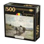 Mini Puzzle - Grigorescu - Car cu Boi - 500 Piese-0