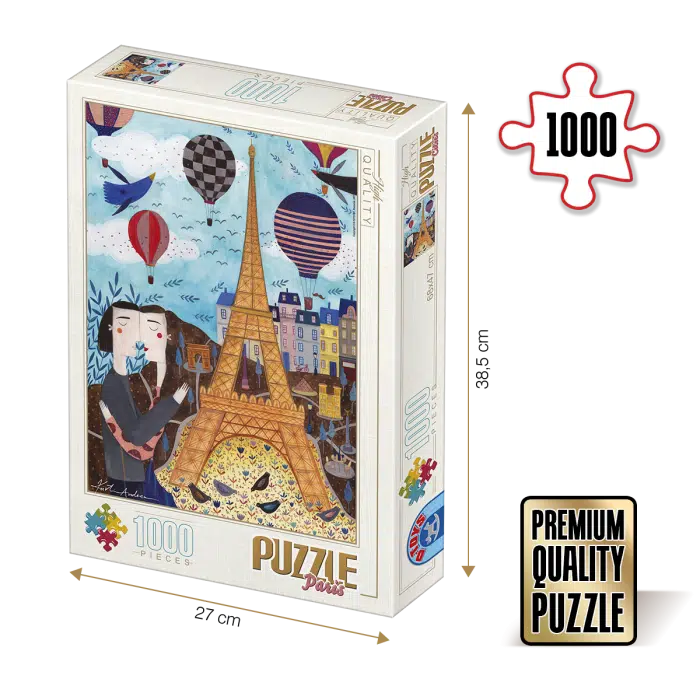 Puzzle adulți 1000 piese Kürti Andrea - Paris-34826