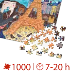 Puzzle adulți 1000 piese Kürti Andrea - Paris-34827