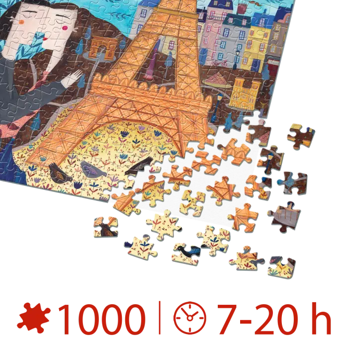 Puzzle adulți 1000 piese Kürti Andrea - Paris-34827