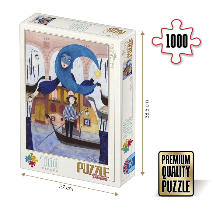 Puzzle adulți 1000 piese Kürti Andrea - Veneția-0