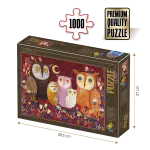 Puzzle adulți 1000 piese Kürti Andrea - Owls/Familie de Bufnițe-0