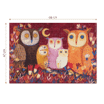 Puzzle adulți 1000 piese Kürti Andrea - Owls/Familie de Bufnițe-34818