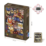 Puzzle adulți 1000 piese Kürti Andrea - Owls / Bufnițe-0