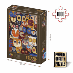 Puzzle adulți 1000 piese Kürti Andrea - Owls / Bufnițe-0