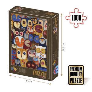 Puzzle adulți 1000 piese Kürti Andrea - Owls / Bufnițe-0