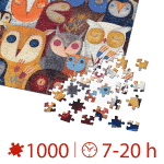 Puzzle adulți 1000 piese Kürti Andrea - Owls / Bufnițe-34821