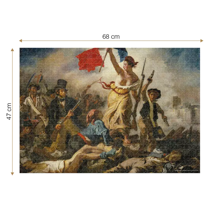 Puzzle adulti 1000 piese Eugène Delacroix - Liberty Leading the People -34476