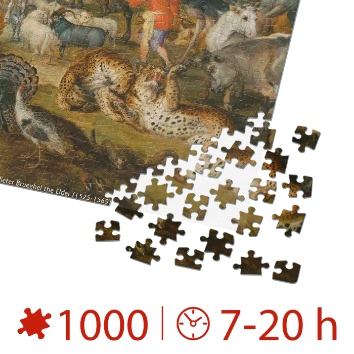 Puzzle adulți Breughel the Elder - The Entry of the Animals into Noah's Ark - 1000 Piese-34119