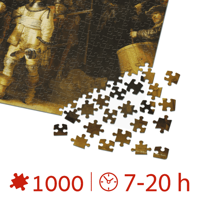 Puzzle Rembradt van Rijn - The Night Watch - 1000 Piese-34123