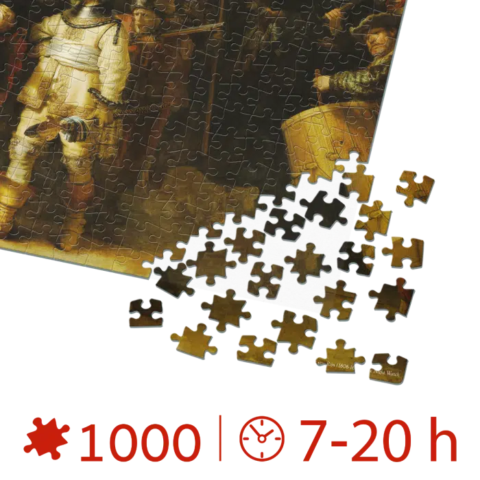 Puzzle Rembradt van Rijn - The Night Watch - 1000 Piese-34123