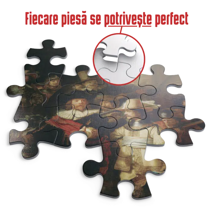 Puzzle Rembradt van Rijn - The Night Watch - 1000 Piese-34127