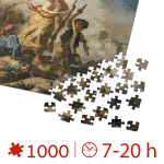Puzzle adulti 1000 piese Eugène Delacroix - Liberty Leading the People -34473