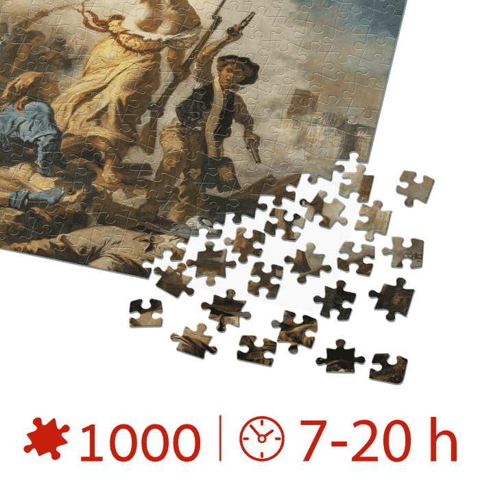 Puzzle adulti 1000 piese Eugène Delacroix - Liberty Leading the People -34473