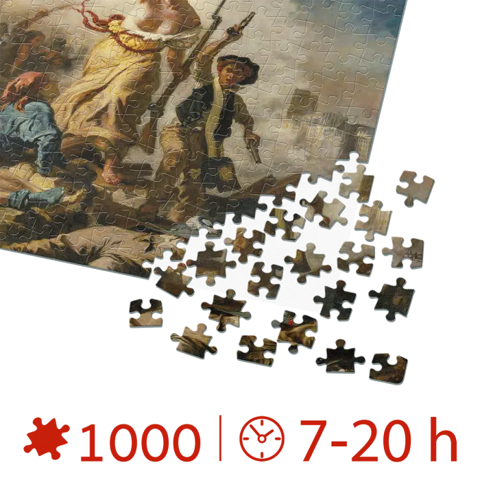 Puzzle adulti 1000 piese Eugène Delacroix - Liberty Leading the People -34473