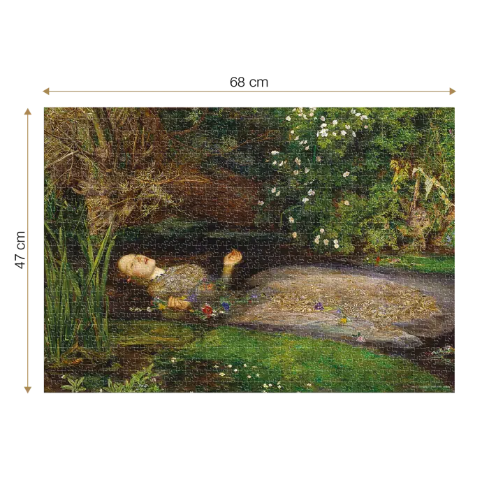 Puzzle adulti 1000 piese John Everett Millais - Ophelia -34652