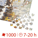 Puzzle adulti 1000 piese Boris Kustodiev - Maslenitsa -35621