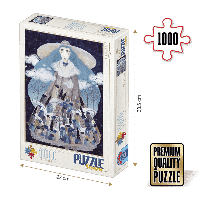 Puzzle adulți 1000 piese Kürti Andrea - Anotimpuri - Iarna -0