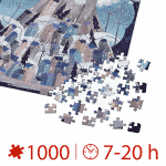 Puzzle adulți 1000 piese Kürti Andrea - Anotimpuri - Iarna -35027
