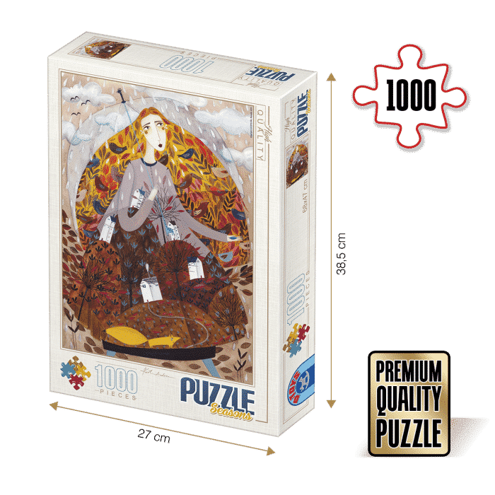 Puzzle adulți 1000 Piese Kürti Andrea - Anotimpuri - Toamna -0