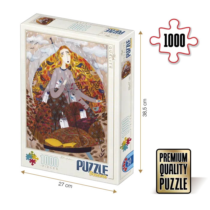 Puzzle adulți 1000 Piese Kürti Andrea - Anotimpuri - Toamna -0