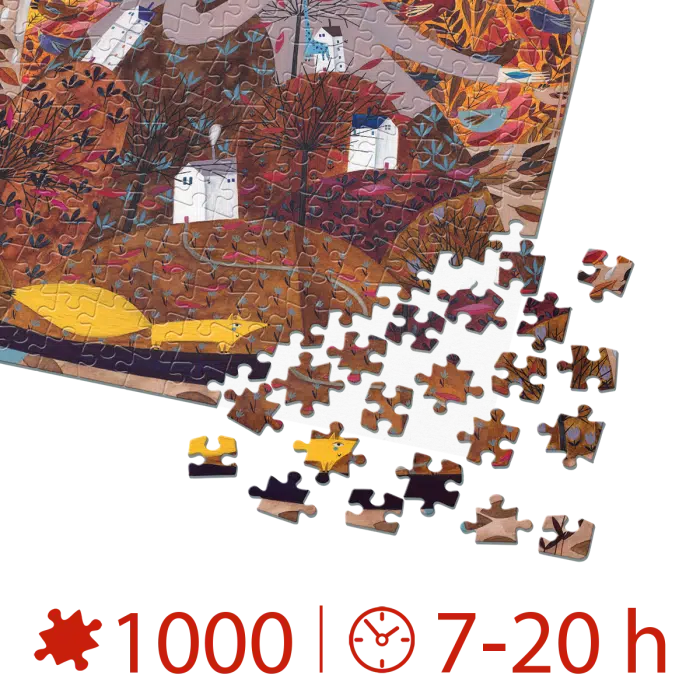 Puzzle adulți 1000 Piese Kürti Andrea - Anotimpuri - Toamna -35021