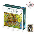 Puzzle copii 240 piese - România - Țara Turismului-0