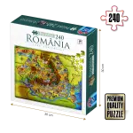 Puzzle copii 240 piese - România - Țara Turismului-0