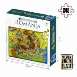 Puzzle copii 240 piese - România - Țara Turismului-0