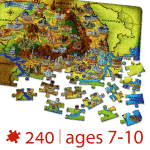 Puzzle copii 240 piese - România - Țara Turismului-34386