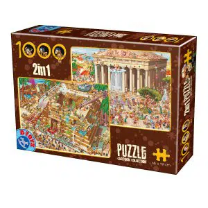 Puzzle Cartoon - 2 în 1 - 1000 Piese-0