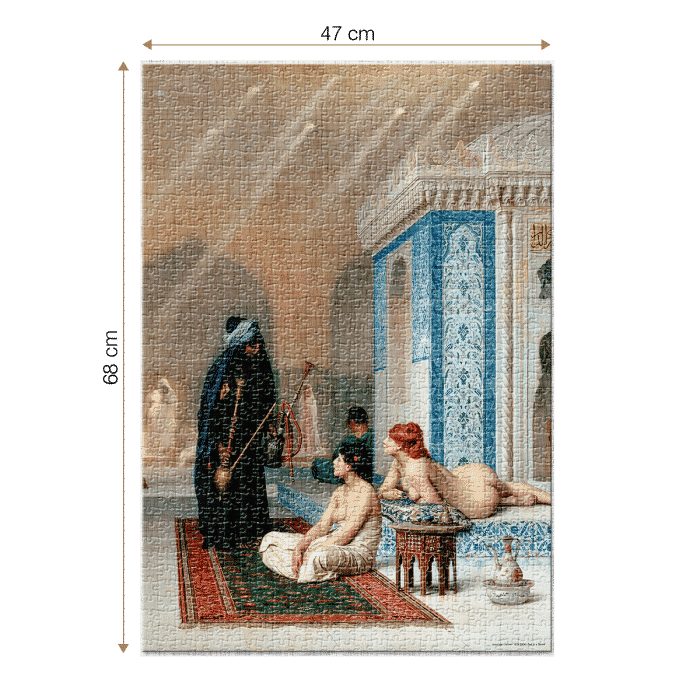 Puzzle adulti 1000 piese Jean-Léon Gérôme - Pool in a Harem-34892