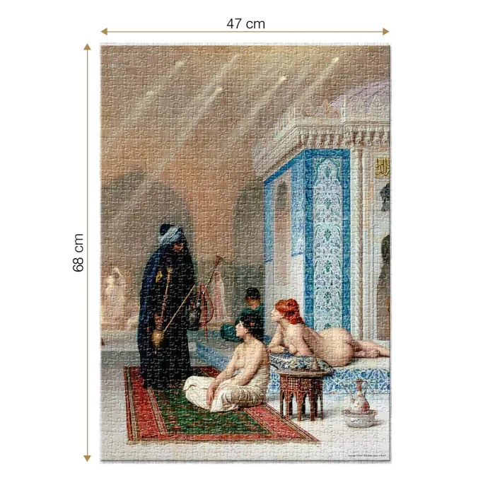 Puzzle adulti 1000 piese Jean-Léon Gérôme - Pool in a Harem-34892