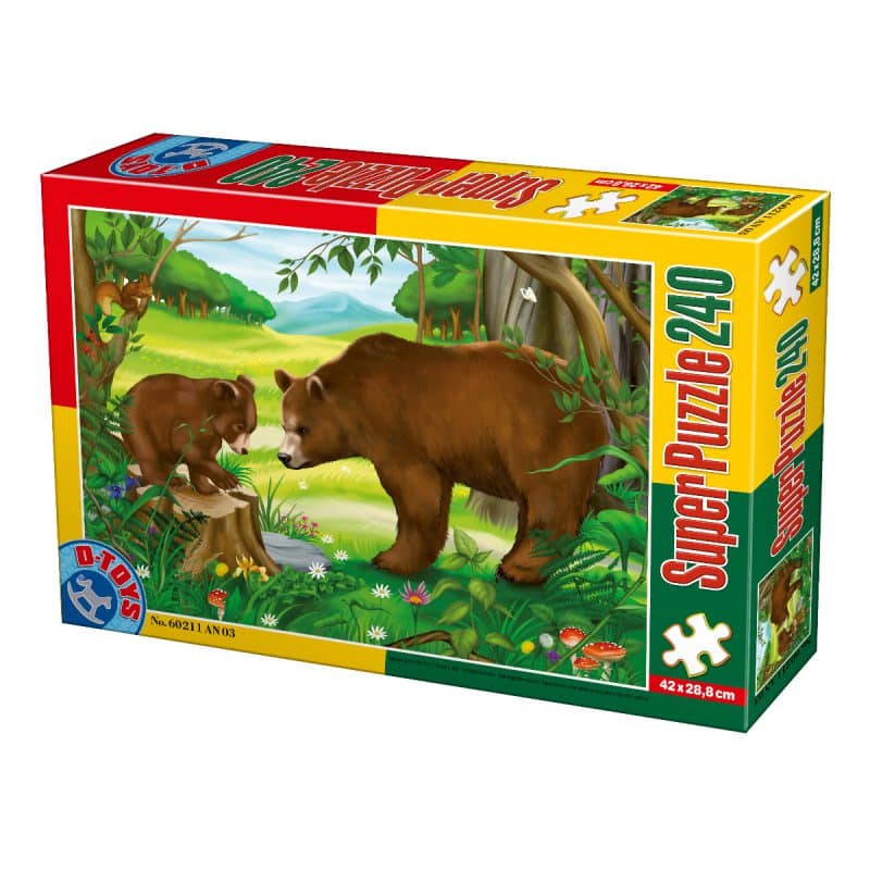 Super Puzzle - Animale - 240 Piese - 3-0