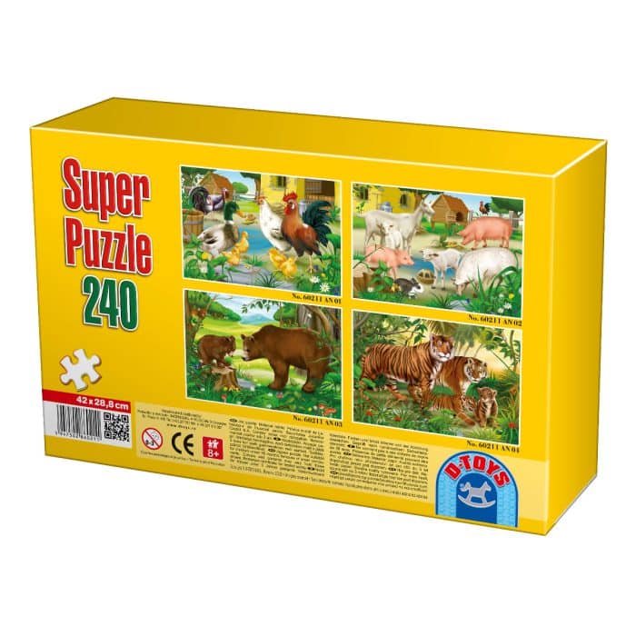 Super Puzzle - Animale - 240 Piese - 4-25257