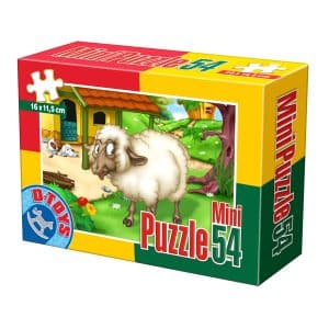 Mini Puzzle - Animale Domestice și Sălbatice - 54 Piese - 7-0