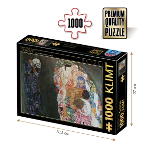 Puzzle adulti 1000 piese Gustav Klimt - Death and Life-0