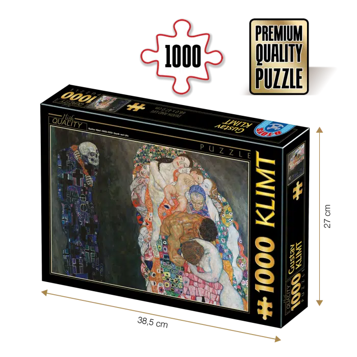 Puzzle adulti 1000 piese Gustav Klimt - Death and Life-0