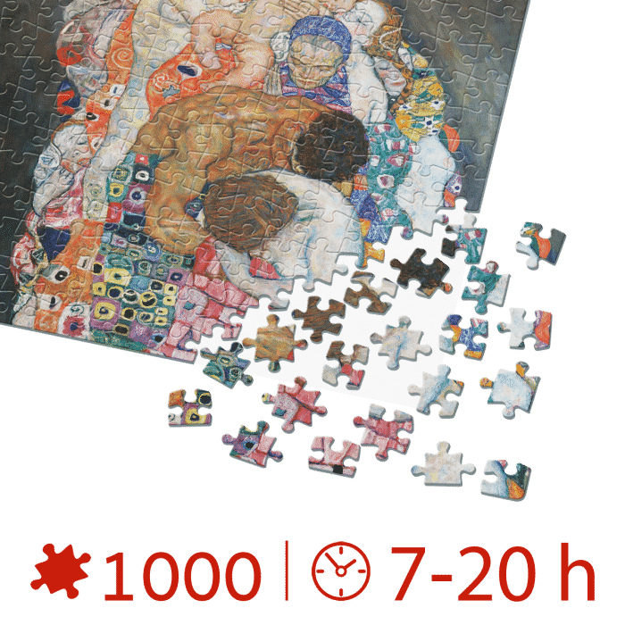 Puzzle adulti 1000 piese Gustav Klimt - Death and Life-35008