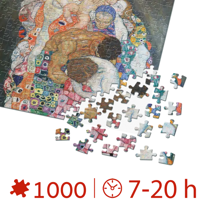 Puzzle adulti 1000 piese Gustav Klimt - Death and Life-35008