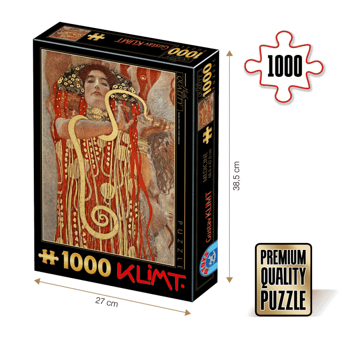 Puzzle adulti 1000 piese Gustav Klimt - Hygieia-0