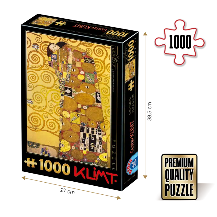 Puzzle adulti 1000 piese Gustav Klimt - Fulfilment / Implinire-0