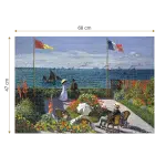 Puzzle adulti 1000 piese Claude Monet - Garden at Sainte-Adresse -34658