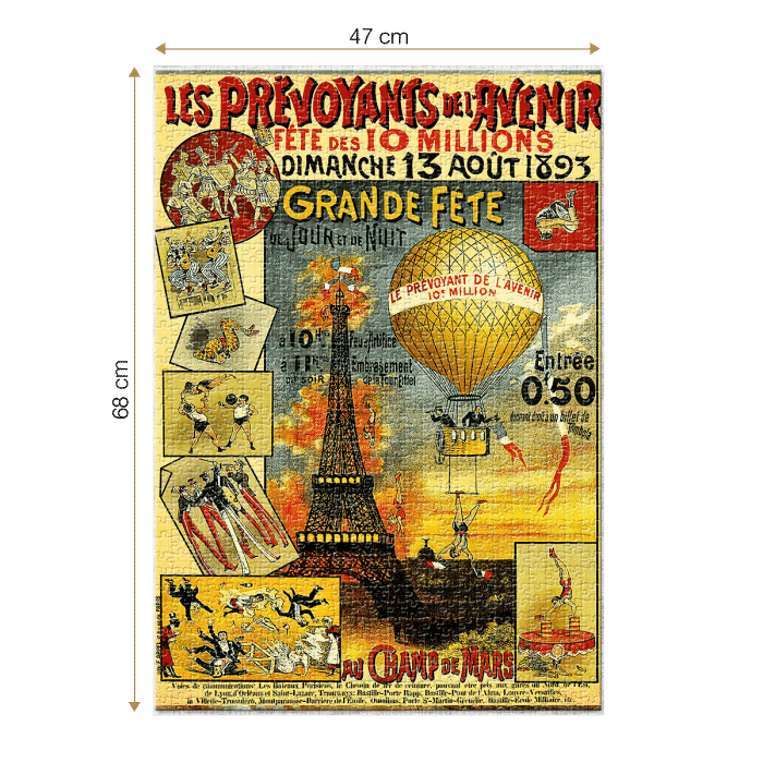 Puzzle adulți 1000 piese Vintage Posters - Les Prevoyants de L'avenir-35066