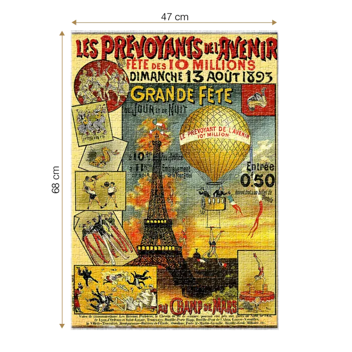 Puzzle adulți 1000 piese Vintage Posters - Les Prevoyants de L'avenir-35066