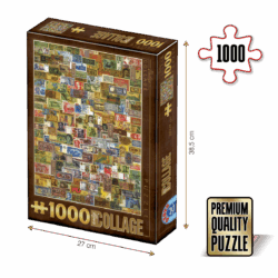 Puzzle adulți 1000 piese Vintage Collage - Paper Money / Bancnote-0