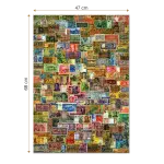 Puzzle adulți 1000 piese Vintage Collage - Paper Money / Bancnote-35096