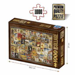 Puzzle adulți 1000 piese Vintage Collage - Bicycles / Biciclete -0