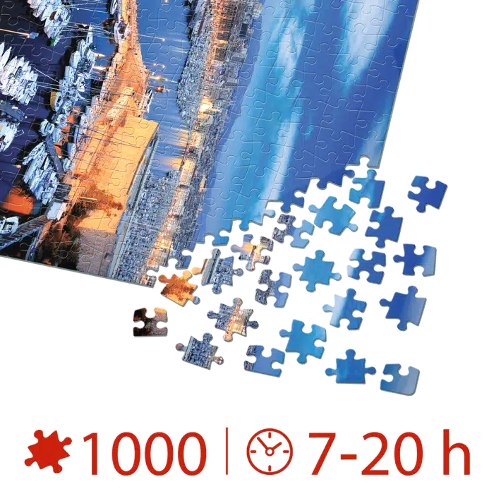 Puzzle adulți 1000 piese Peisaje de zi - Marseille, Franța-35529