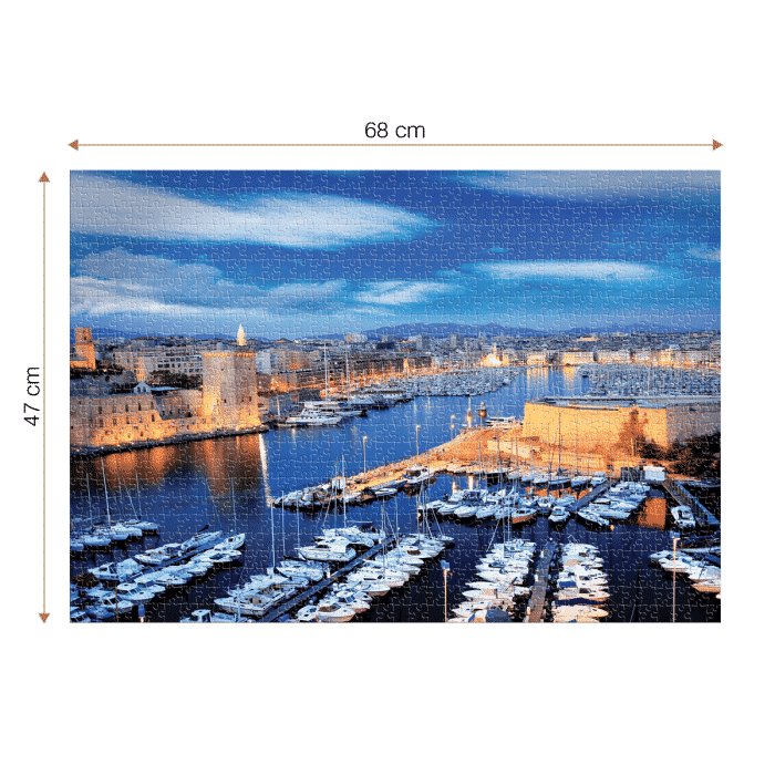 Puzzle adulți 1000 piese Peisaje de zi - Marseille, Franța-35532